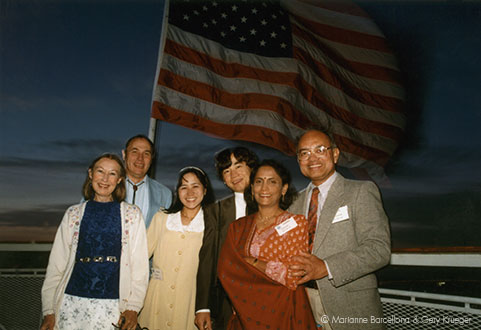 Partygoers on a Corporate Event Cruise
