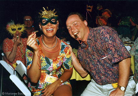 Partygoers at Corporate Event