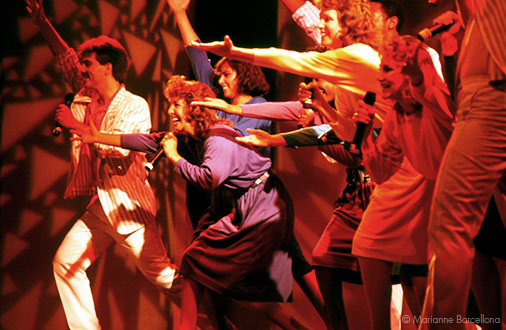 Attendee-performers On Stage at Corporate Event