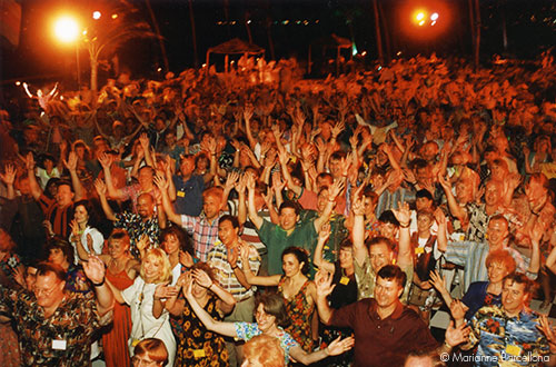 Partygoers at Corporate Event